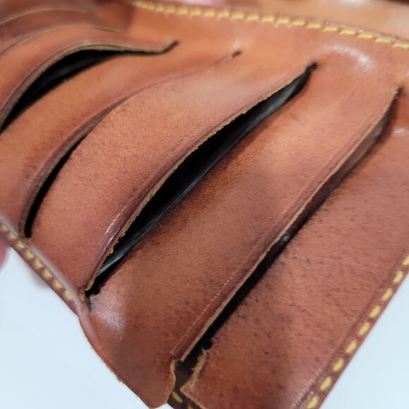 ALVIERO MARTINI Italian Vintage Geo World Map Wallet Brown Bifold Organizer - Picture 9 of 12